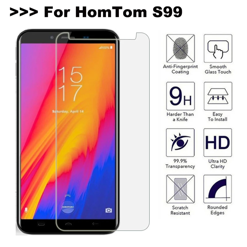 

HomTom S99 Tempered Glass HomTom S99 Screen Protector 2.5D 0.26mm 9H Premium For HomTom S99 Glass Toughened Protective Film