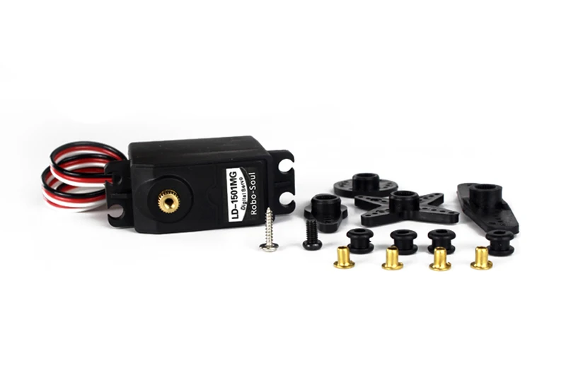 17kg 180 Degree Standard Full Metal Gear Digital Servo 17kg High Torque Robotic Steering Gear for RC Robot Car Mechanical Arm