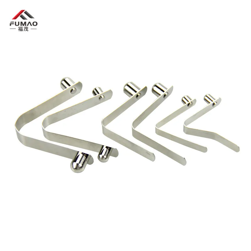 

FUMAO Wholesale button V-shaped spring piece for square tube sunshade pipe clamp