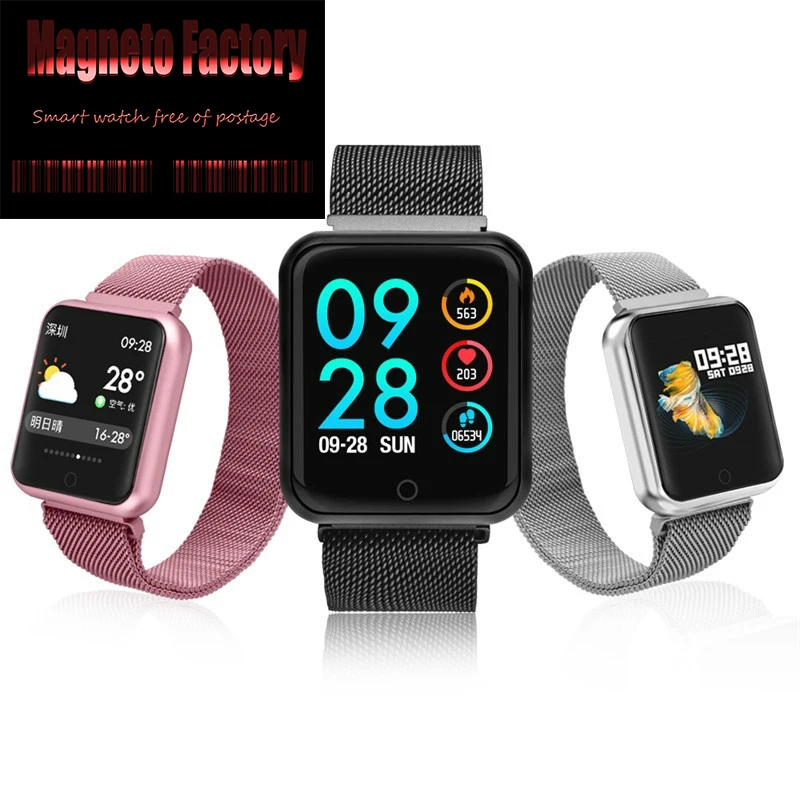 

P68 Smart Watch Men Women 2019 Blood Pressure Blood Oxygen Heart Rate Monitor Sports Tracker Smartwatch IP68 Connect IOS Android