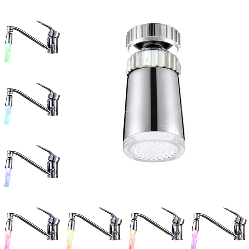 led faucet light (Aerator for faucet) with 7 Colorsin Bibcocks from