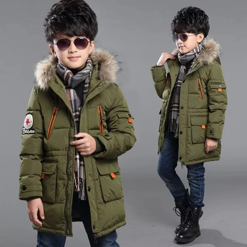 2017 Winter Fashion Little Toddler Down Jacket Warm Coat Girls Fabulous Autumn Winter Boy Cotton Padded Coats Thick Jacket Leisure Kids Clothes