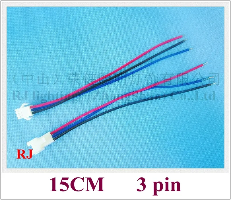 

general 3 pin wire cable connector male and female for low voltage (5V 12V 24V) LED lightings 15CM 3 pin