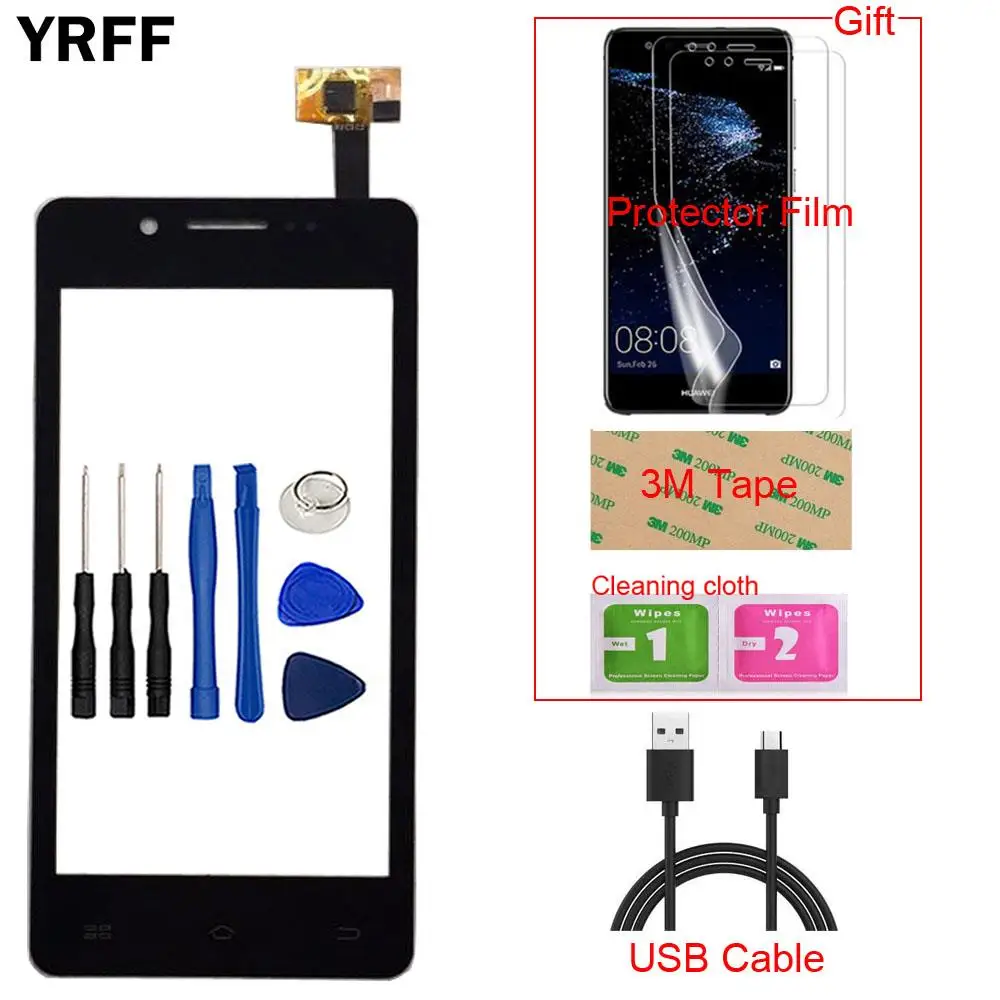 

4.5'' Mobile Fire 2 Touch Screen Digitizer Repair For Keneksi Fire 2 Phone Touch Panel Sensor Front Glass Tools Adhesive