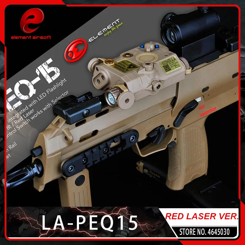 Element Airsoft LA PEQ15 Red Dot Тактический светильник PEQ IR красный лазерный комбо Охота Softair