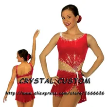 Лидер продаж платье для катания на коньках для девочек из спандекса изящное Новое Брендовое платье для соревнования в фигурном катании по индивидуальному заказу DR2649