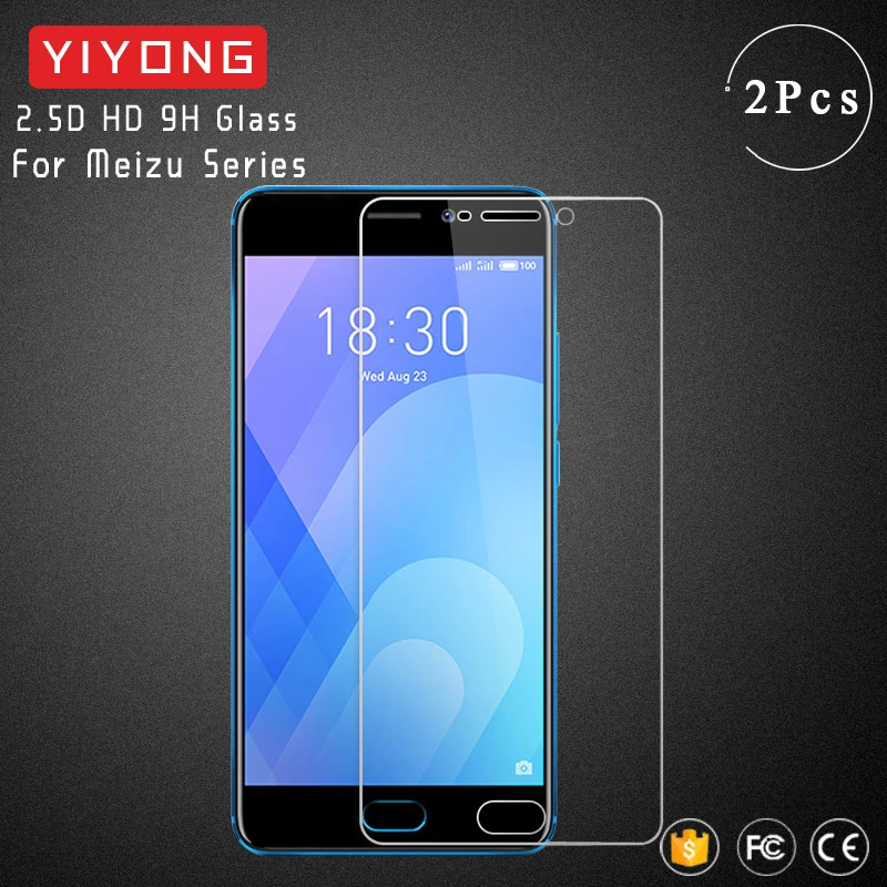 

YIYONG Glass For Meizu M6 Note M6S M6T M5 Note M3S Mini M5S M3 Note Tempered Glass Screen Protector For Meizu Pro 7 Plus 6 S MX5