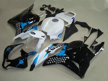

First-class Fairing kit for CBR600RR 09 10 CBR600 CBR 600 RR F5 2009 2010 ABS black white blue Fairings set+gifts HD12