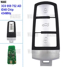 WALKLEE-llave remota inteligente 3C0959752AD, apto para VW/VOLKSWAGEN 3C0 959 752 AD / 202AD PASSAT para/CC/MAGOTAN