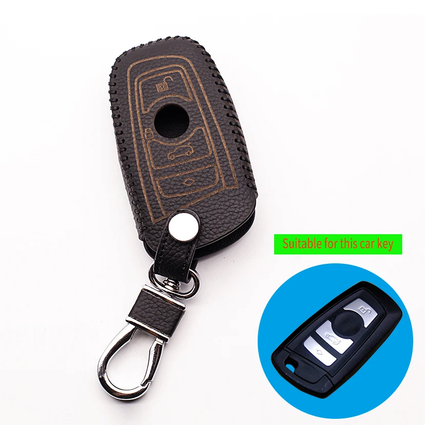 Кожаный чехол для ключа BMW M3 M4 M5 M6 X1 X3 X5 X6 E36 E46 E81 E82 E87 E90 E92|car key case cover|key for carcar remote covers |