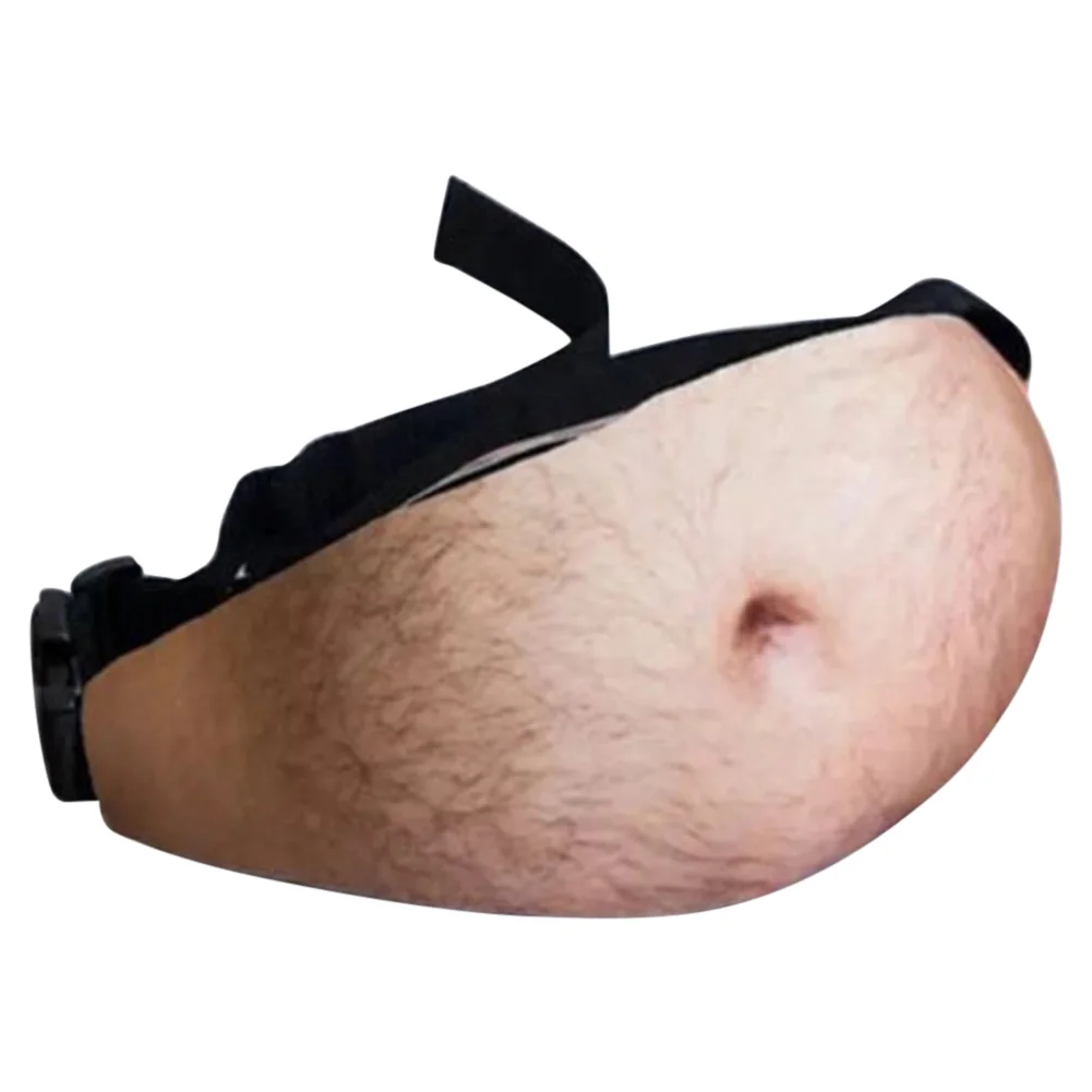 

Dad Bag Dad Bod Waist Bags Universal Flesh Colored Beer Fat Belly Fanny Pack Fun FA$B Women bag