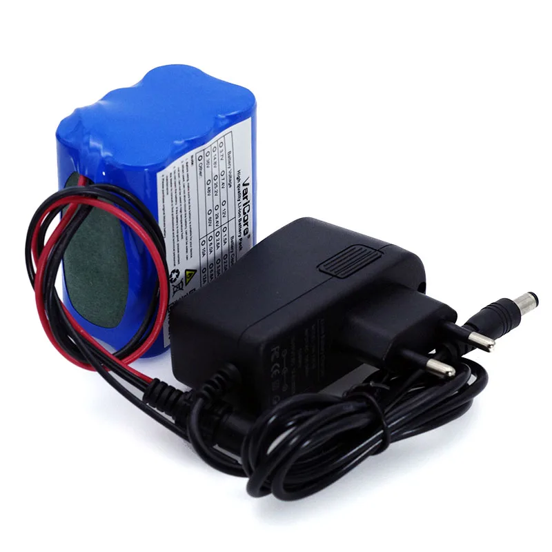 

VariCore 12V 4.4Ah 4400mAh 18650 Lithium-ion Battery Pack PCB Protective plate CCTV Cam Monitor UES+ 12.6 V 1A Battery Charger