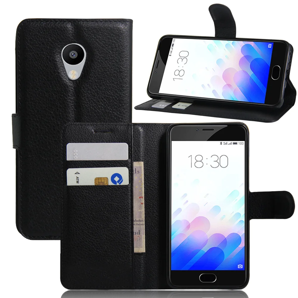 

Luxury Phone Fundas Case For Meizu M3 Mini / Meizu M3s Mini / Blue Charm 3 3S 5.0'' Flip Cover Wallet Leather Bags Skin Stand