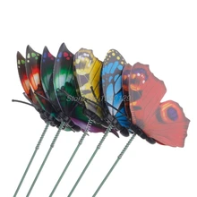 Красочная Фея Бабочка на палочке орнамент домашний сад ваза газон искусство Ремесло Декор Nov18 и Прямая поставка