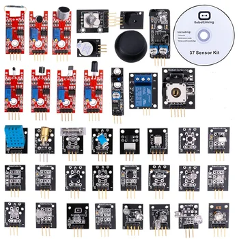 

RobotLinking 37-in-1 Sensor Module Kit for Arduino UNO R3 Mega2560 Mega328 Nano
