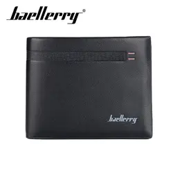 Baellerry мужской однотонный черный короткий без застежка-молния кошелек монета карман карта, держатель, фото держатель кошелек из