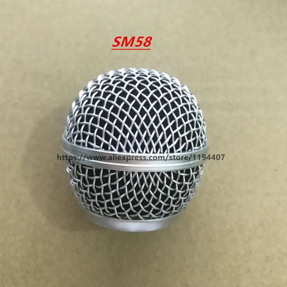 10pcs Top Quality New Replacement Ball Head Mesh Microphone Grille for  Shure BETA58 SM58 PG58 BETA57 BETA87 E945 Accessories 