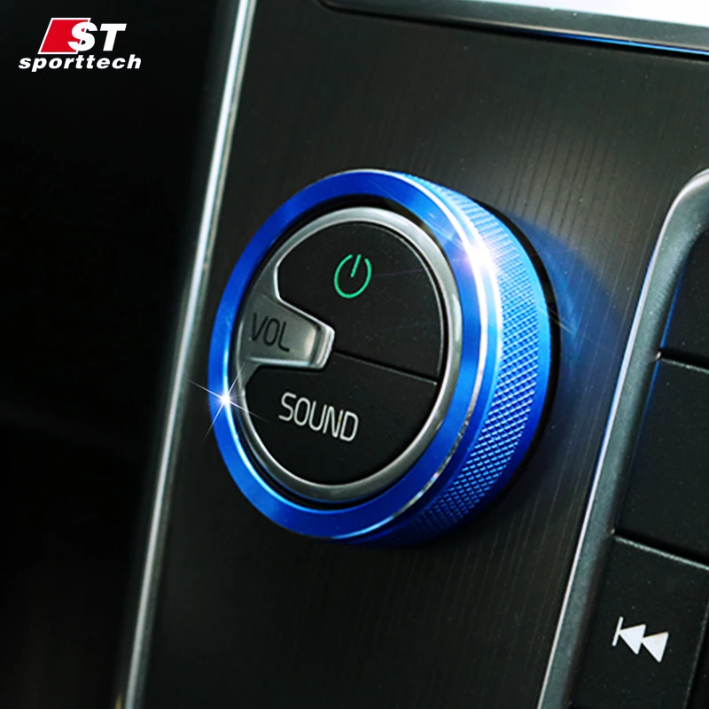 

Car Styling Air-Conditioning Button Cover Ring For Volvo Air Conditioner Button Stickers For Volvo S60 V60 XC60 S60L S80 V40