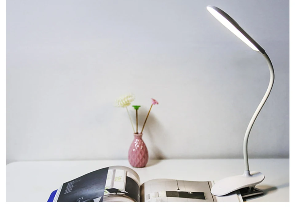 5V USB LED Table Lamp Children Eye Protection Study Reading Night Light With Clip (14)