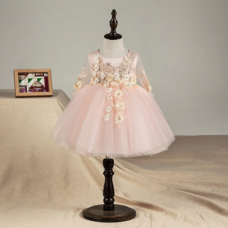 Top Quality Floral Newborn Baby Girl Christening Gown Pink Tulle Infant Girls Princess Baptism Dress Toddler Birthday Clothes
Top Quality Floral Newborn Baby Girl Christening Gown Pink Tulle Infant Girls Princess Baptism Dress Toddler Birthday Clothes