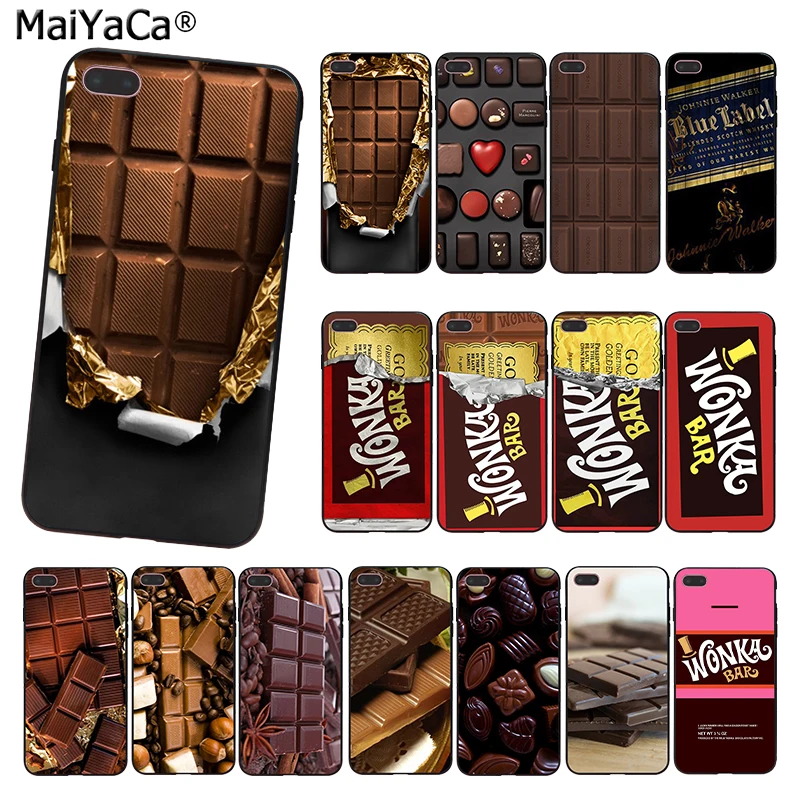 

MaiYaCa Willy Wonka Bar With Golden Ticket Sweet Chocolate Bar Phone Case for iPhone 8 7 6 6S Plus X 5 5S SE XS XR XS MAX