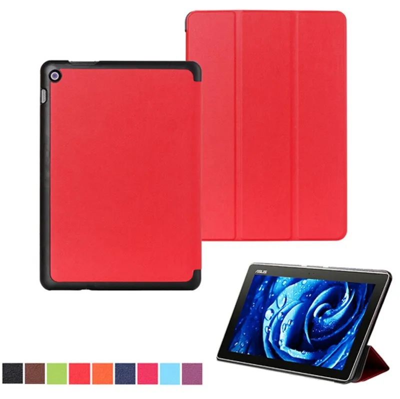 1x Ясно экран протектор, ультра тонкий магнитный Folio Stand кожаный чехол Smart Cover для Asus ZenPad 10 Z300C Z300CL Z300CG