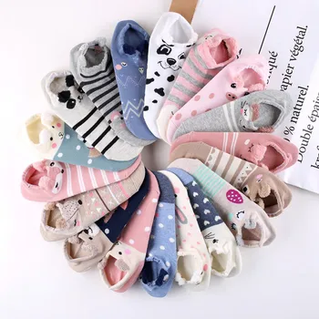 

Harajuku Kawaii Socks Comfortable Animal Ear Scoks Lovely Girls Short Socks Fashion Soft Cotton Ankle Socks Chaussettes Femmes