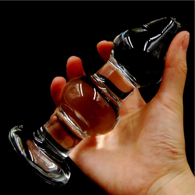 NEW Big Long Crystal Glass Dildo Adult Masturbation Products Butt Plug Bead G-Spot Anal Stimulator Sex Toys for Women Men Gay | Красота и