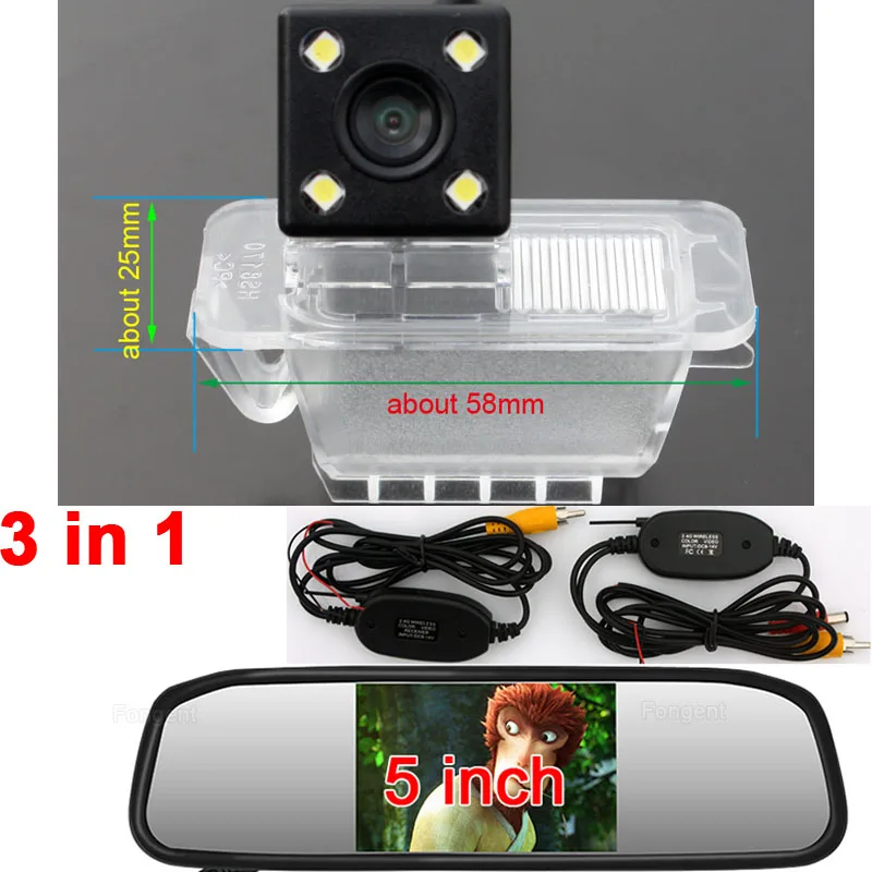 For Ford Fiesta Focus 2 hatchback S MAX Mondeo Kuga Escape Vehicle Reversing Rear View Backup