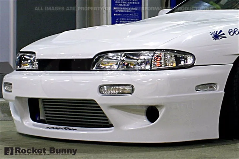1995-1996 Nissan S14 Zenki S14A Kouki Rocket Bunny  V1 Aero Style Body Kit FRP  (17)