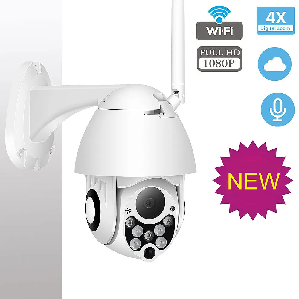 

IP Camera WiFi 2MP 1080P Wireless PTZ Speed Dome CCTV IR Onvif IP Cam wi-fi Camera Outdoor Security Surveillance ipCam Camara