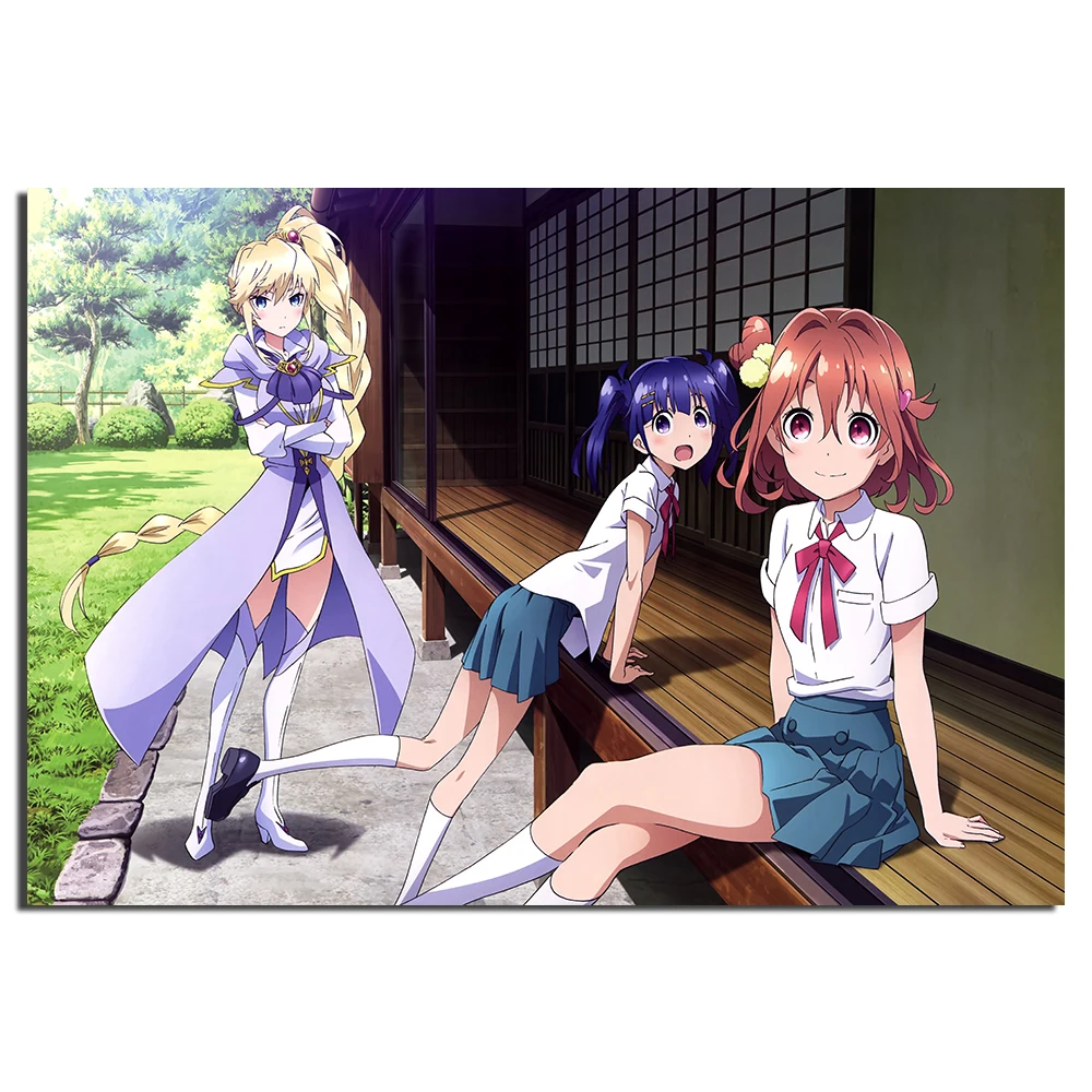 Soushin Shoujo Matoi Аниме девушка постер Картина на холсте украшение стену картина для