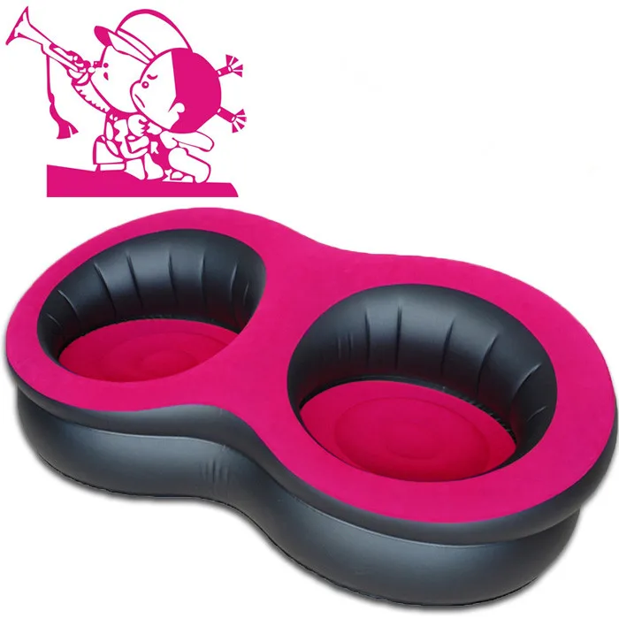 Inflatable sofa chair Air sofa Living room sofa Flocking leisure inflatable chair cushion