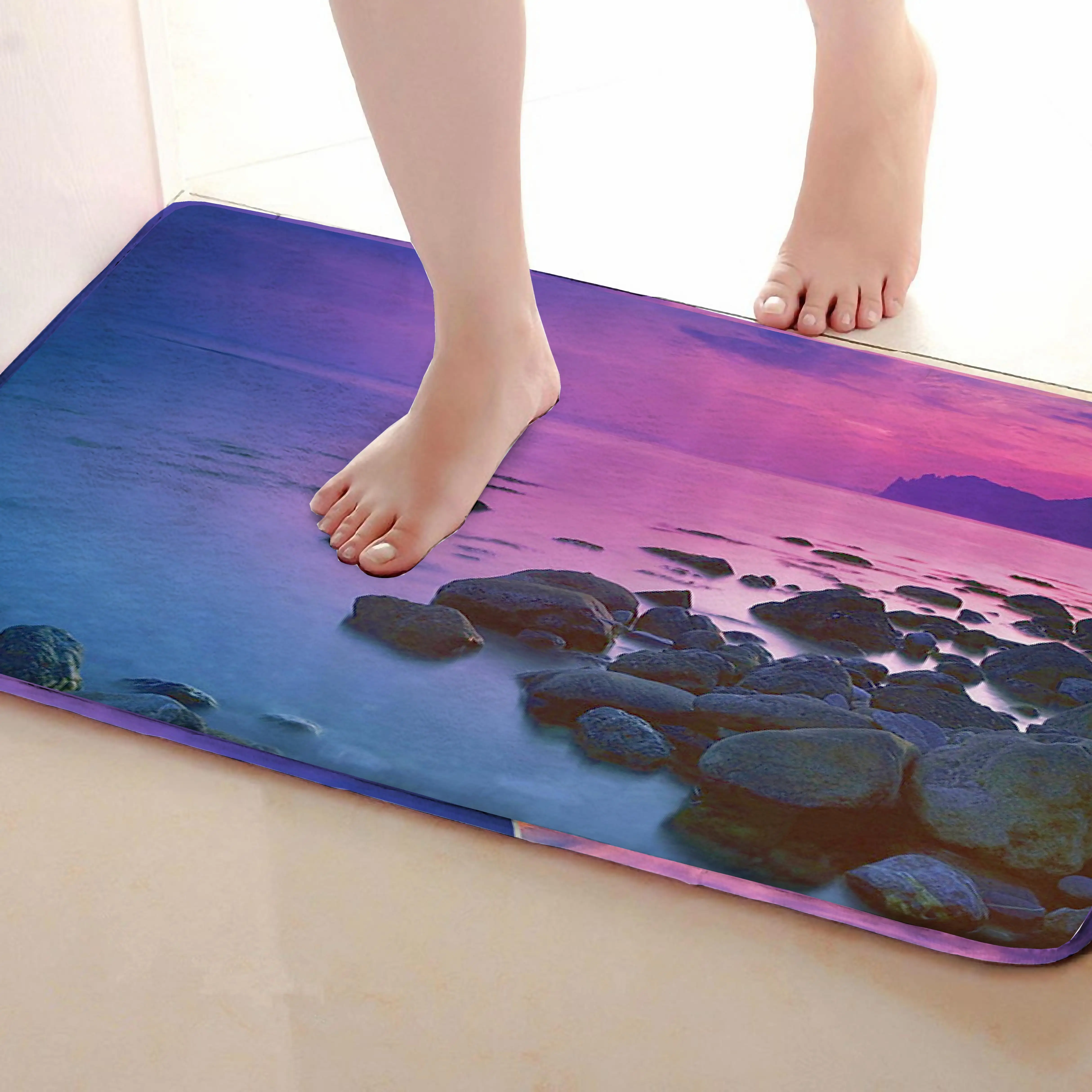 Приморский Стиль Ванная комната Коврики, забавные Нескользящие Для ванной Коврики, Занавески для душа Интимные аксессуары, Коврики Чинг вашей душе Шторы