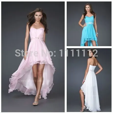 White Short Prom Dresses 2012