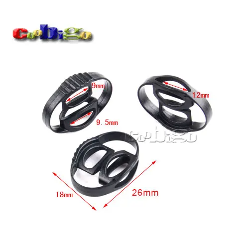 25pcs Pack 26*18mm Cord Slider Drawstring Plastic Rope Clamp Cord Lock