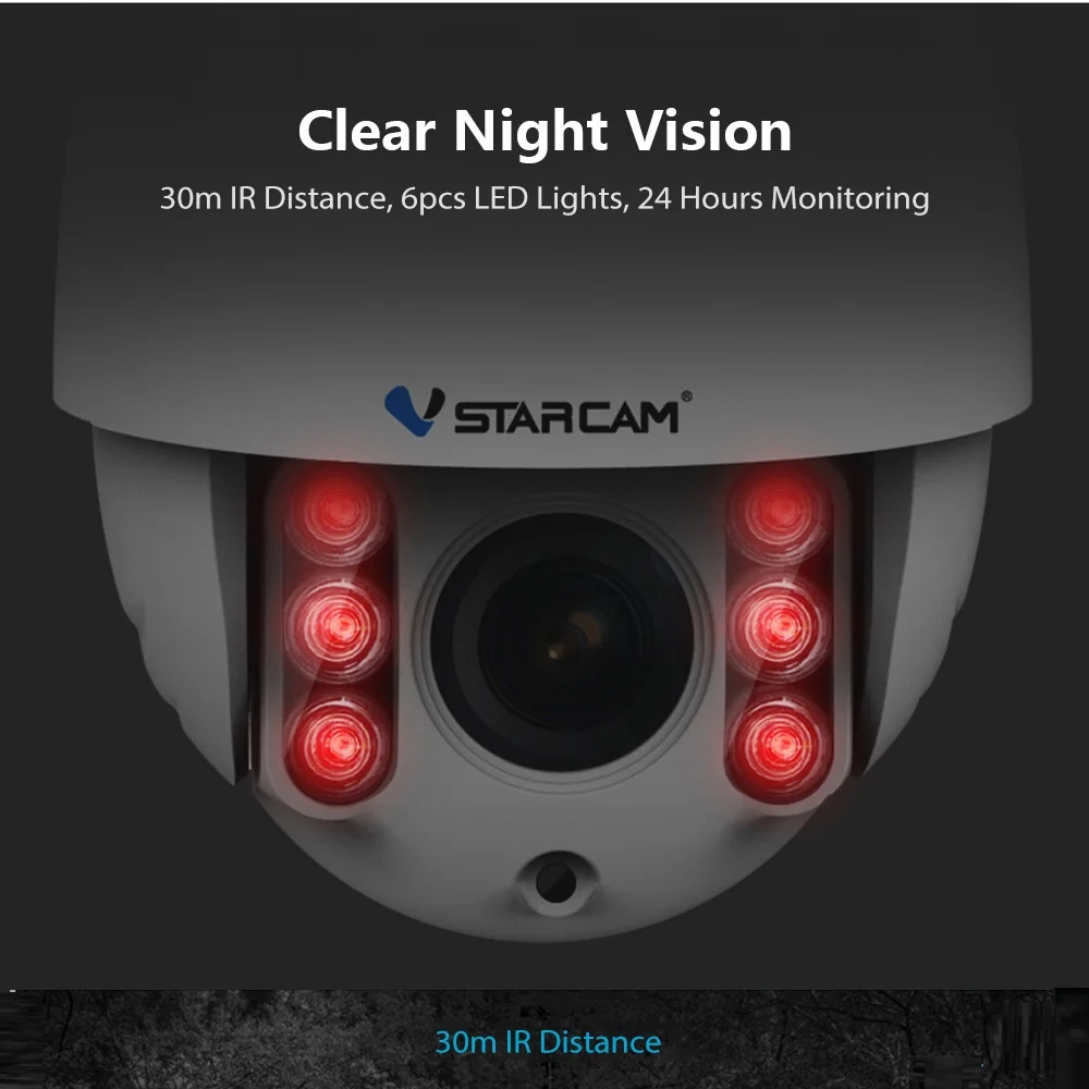 VStarcam, Беспроводная купольная ip-камера PTZ, уличная, 1080 P, HD, 4X зум, CCTV, безопасность, видео сеть, наблюдение, безопасность, IP камера, Wifi