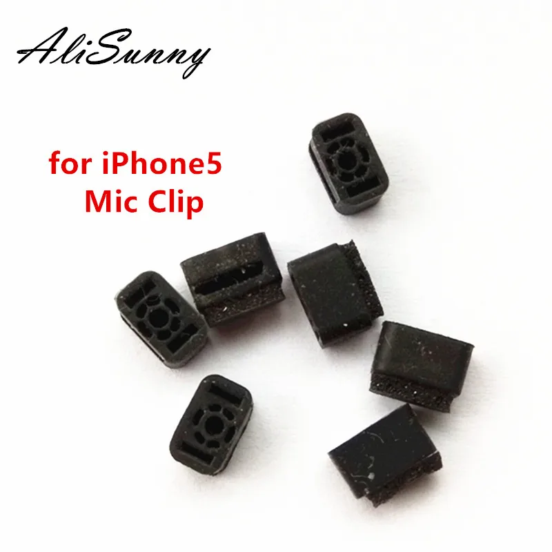 

AliSunny 200pcs Mic Cover Clip Holder for iPhone 5 5G Rubber Replacement Parts