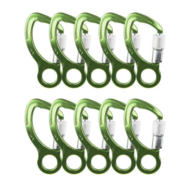 Cheap 35KN Triple Lock Carabiner 3 Stage Climbing Karabiner with Captive Eye For Rescue Mountaineering Tree Tower Working