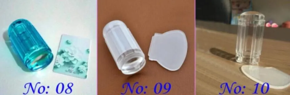 Arte do Unha Novo Design - Lote 2.8 cm Faça Você Mesmo Geléia Carimbar Claro Macio Silicone Stamper Raspador Placa Conjunto Skp0214 2020 30 Pçs 5 High Quality Beleza e saúde