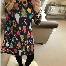 Large Sizes 2018 New Autumn font b Women b font Casual Long Sleeve Cute Christmas Tree