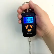 45 кг 5 г карманные ЖК-электронные Висячие Крючки рыбные весы Двойная точность Цифровые кухонные Кухонные весы безмен