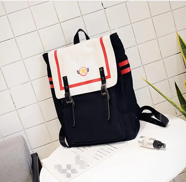 1 шт. sailor moon wing Косплей Аниме Cardcaptor Sakura Card captor Sakura школьный рюкзак с двойной пряжкой на ремне