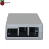 Carcasa de aluminio Raspberry Pi 3 Modelo B Plus RPI 3 Modelo B + carcasa metálica de plata Compatible con Raspberry Pi 3 Modelo B + ► Foto 3/3