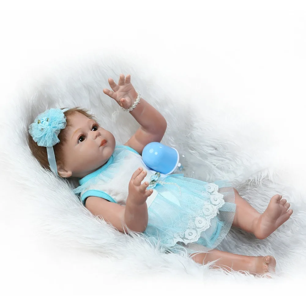NPK новый дизайн 22 дюйма 50 см прекрасная кукла Реборн полностью виниловая