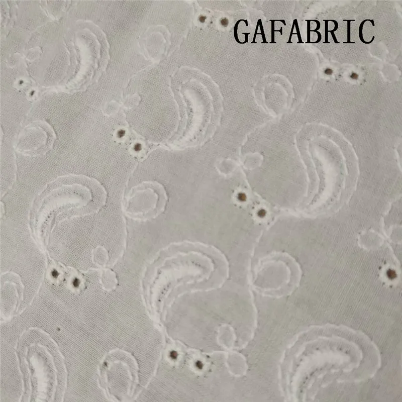 

15 yards Embroidered Woven Cotton Fabric Thin Cotton Fabric 130cm width Embroidered Eyelet Fabric Cotton