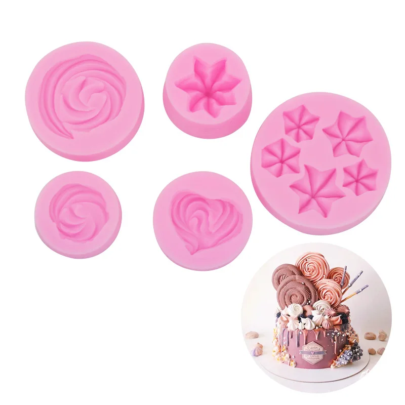 

Free shipping Three-Dimensional Candy Cooking Tool Decoration Silicone Mold Baking Fondant Sugar Craft Molds DIY Cake