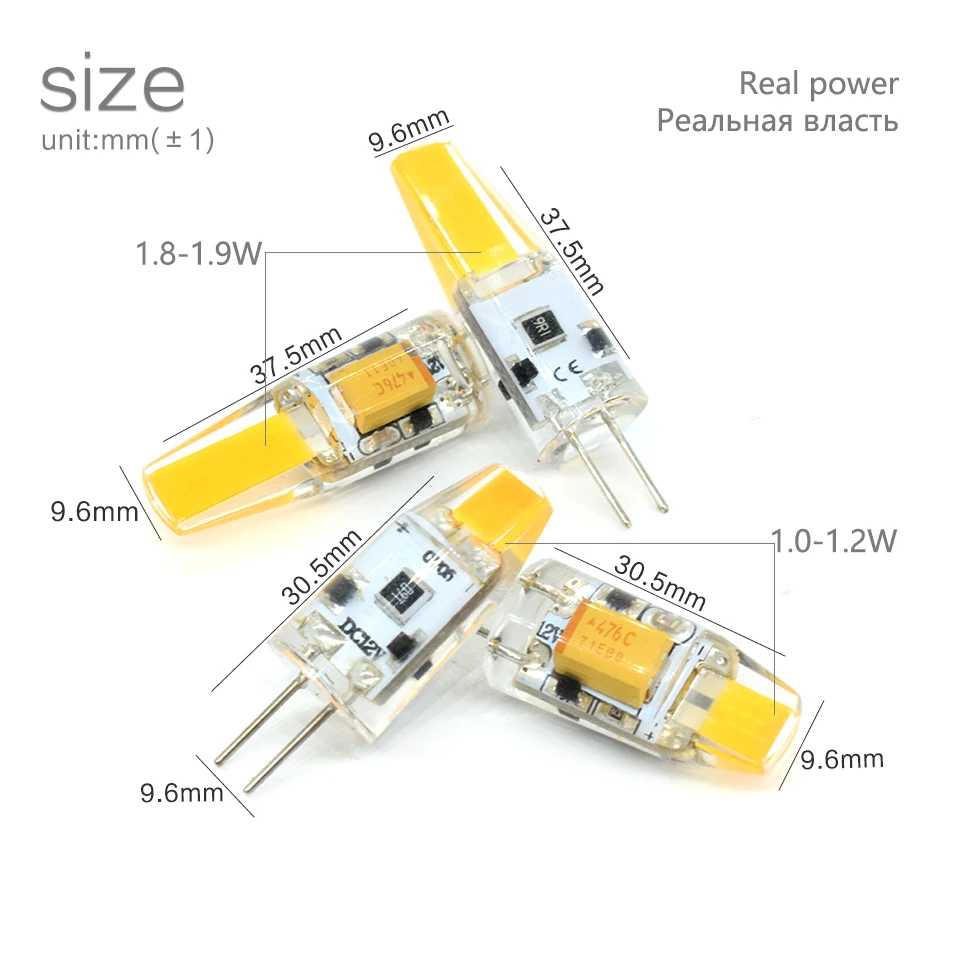 LKLTFX G4 G9 светодиодный ная лампа 12 В 220 3 Вт 2 1 кукурузная SMD 2835 COB прожектор для