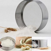 Выпечка торта инструменты передовая безуглеродистая Нержавеющая Сталь мука СИТО ДУРШЛАГ порошковый фильтр сахара сетка просеивающий фильтр-35