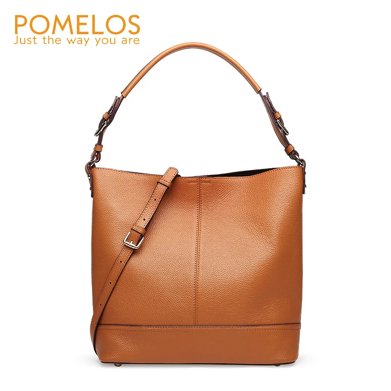 

POMELOS Genuine Leather Luxury Handbags Women Bags Designer High Quality Crossbody Bag Shoulder Women Fashion Ladies Hand Bags
